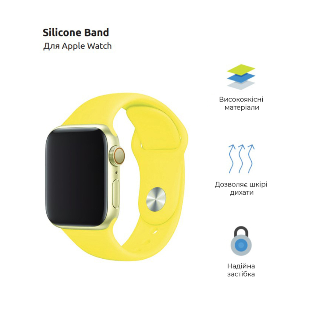 Ремінець до смарт-годинника Armorstandart Sport Band (3 Straps) для Apple Watch 49/46/45/44/42 (Series 1-3) Yellow (ARM49073) Ремінець до смарт-годинника Armorstandart Sport Band (3 Straps) для Apple Watch 49/46/45/44/42 (Series 1-3) Yellow (ARM49073)