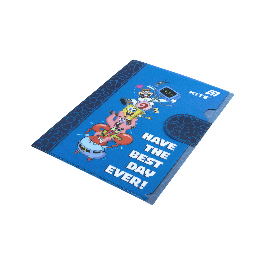 Папка - куточок Kite із клапаном A4 SpongeBob SquarePants (SB25-248) Папка - куточок Kite із клапаном A4 SpongeBob SquarePants (SB25-248)