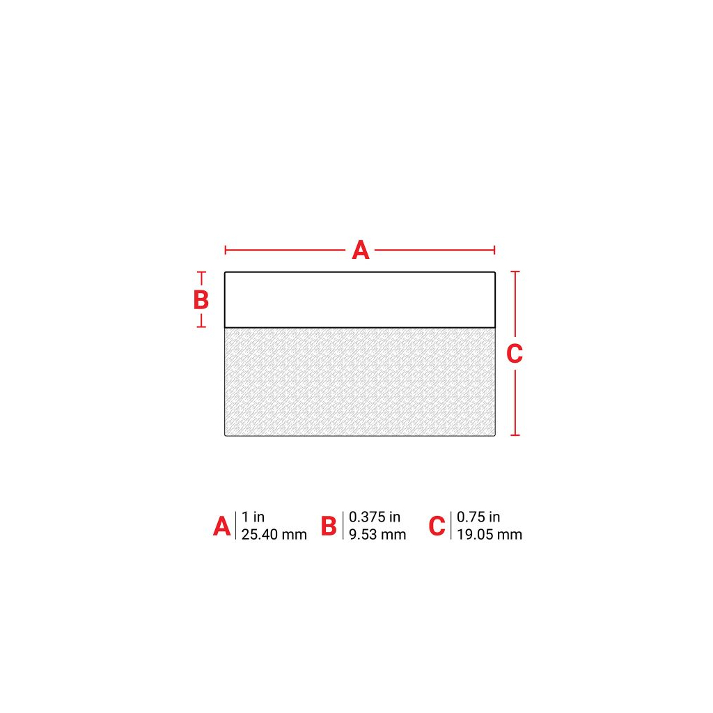 Стрічка для принтера етикеток Brady M21-18-427, вирубні, для дроту Ø1,52-5,05мм / пробірок1-8ml, 121шт, black on white (152084)