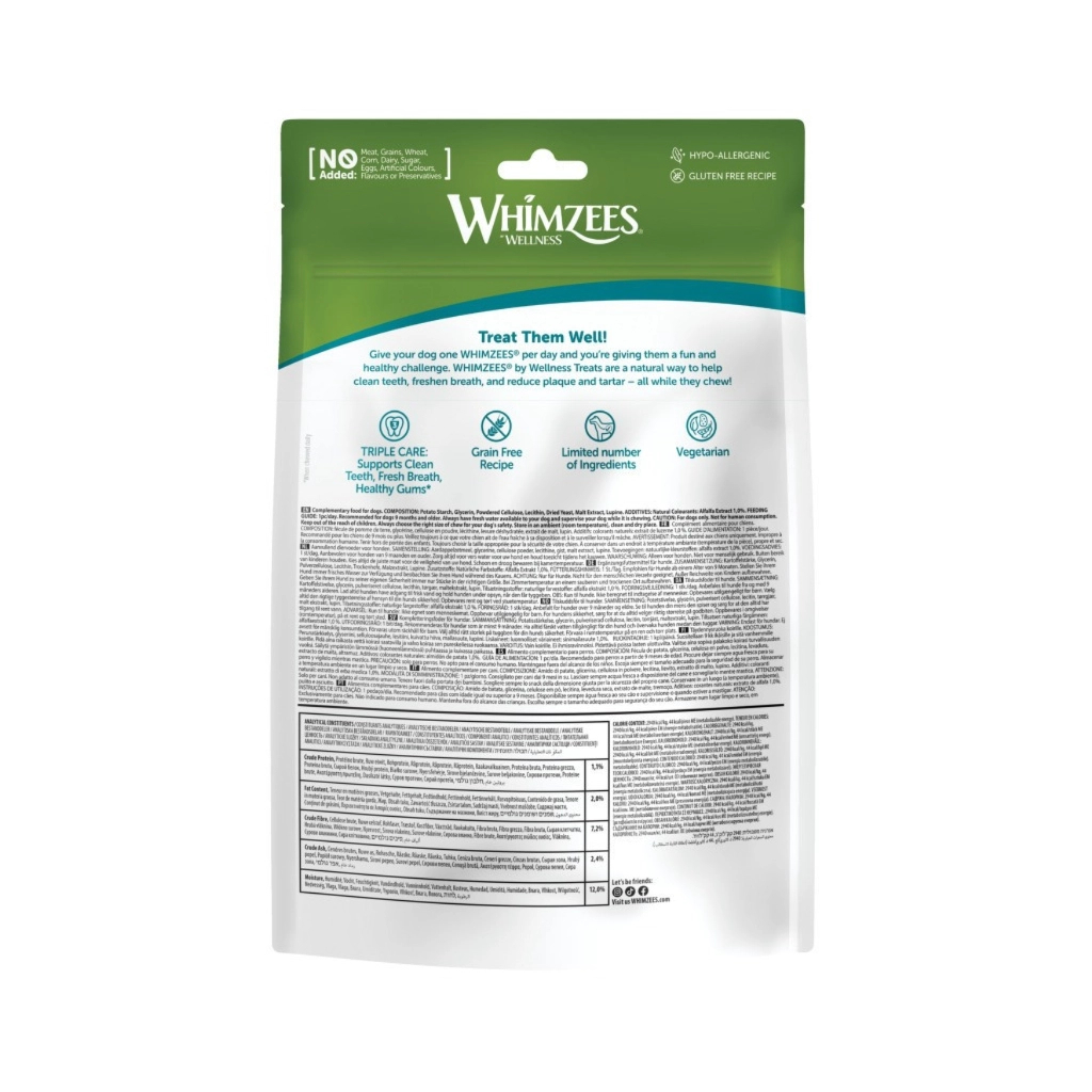 Ласощі для собак Whimzees Alligator S 24 шт (8718627752586)