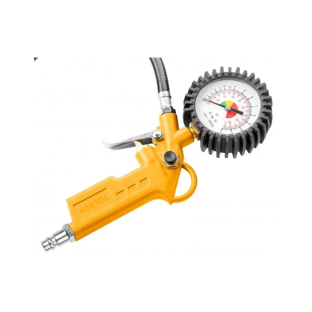 Пістолет для підкачки коліс Tolsen з манометром 12атм (73193)