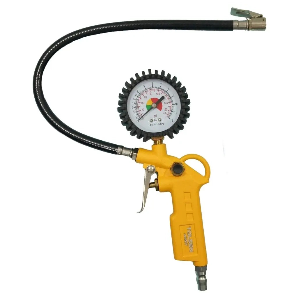 Пістолет для підкачки коліс Tolsen з манометром 12атм (73193)