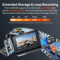 Відеореєстратор Xiaomi 70mai Dash Cam 4K A800SE-2 Set (1182550)