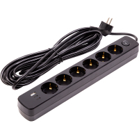 Network power supply filter PowerPlant 7m, 6 sockets, USB, Type-C (YS-N6086/7c) (EX610686)