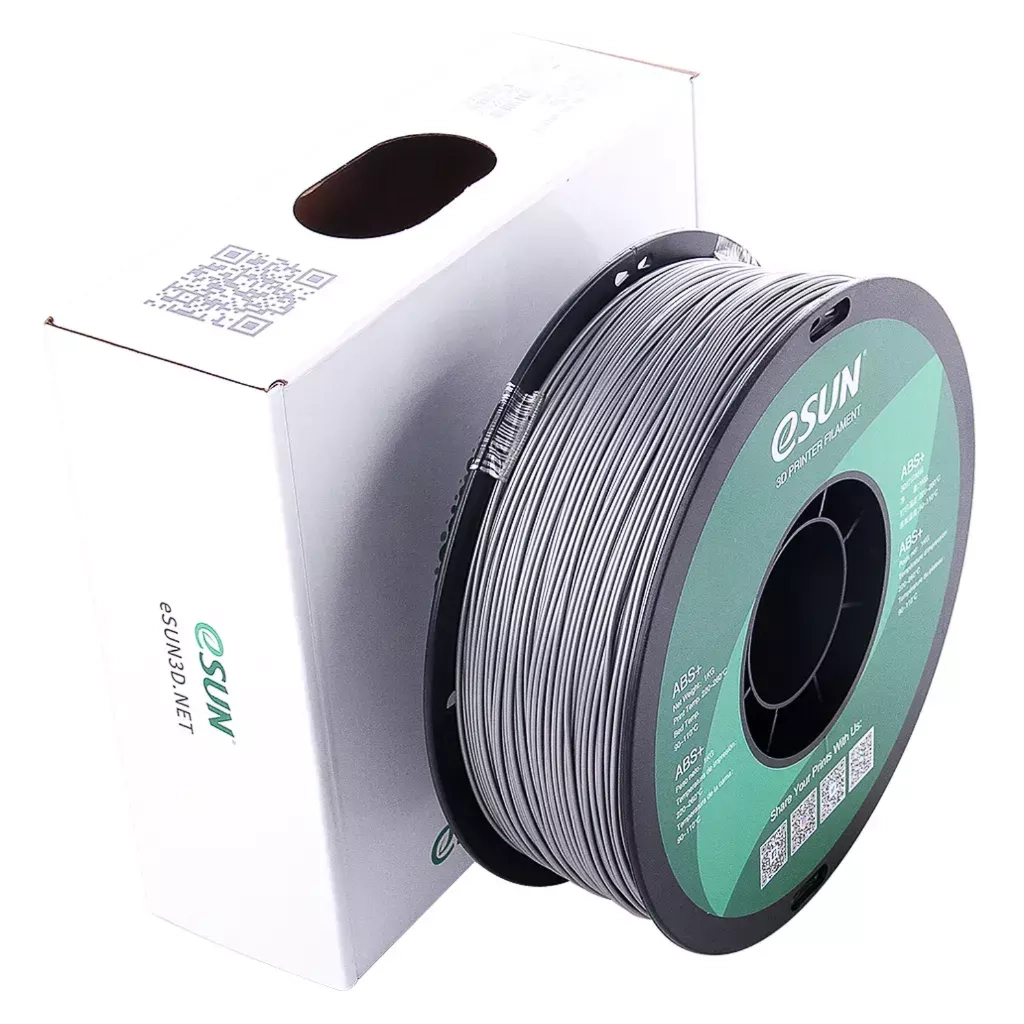 Пластик для 3D-принтера eSUN ABS+, 1кг, 1.75мм, SILVER (ABS+P175S1)