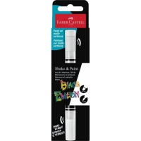 Set of markers Faber-Castell acrylic double-sided Black Edition Shake & Paint Acrylic Marker, color white (33106)