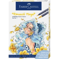 Art marker Faber-Castell set of double-sided Goldfaber Sketch Markers Romantic Manga with accessories (33009)