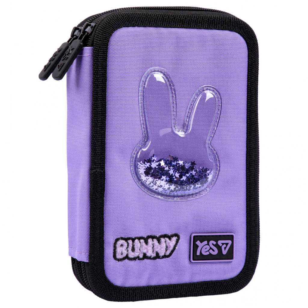 Пенал Yes твердий подвійний Shiny Bunny HP-01 (533708)