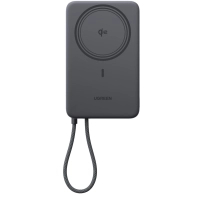 Батарея універсальна Ugreen 10000mAh 30W 1xUSB-C + 15W Magnetic Wireless + cable USB-C black (75982B)