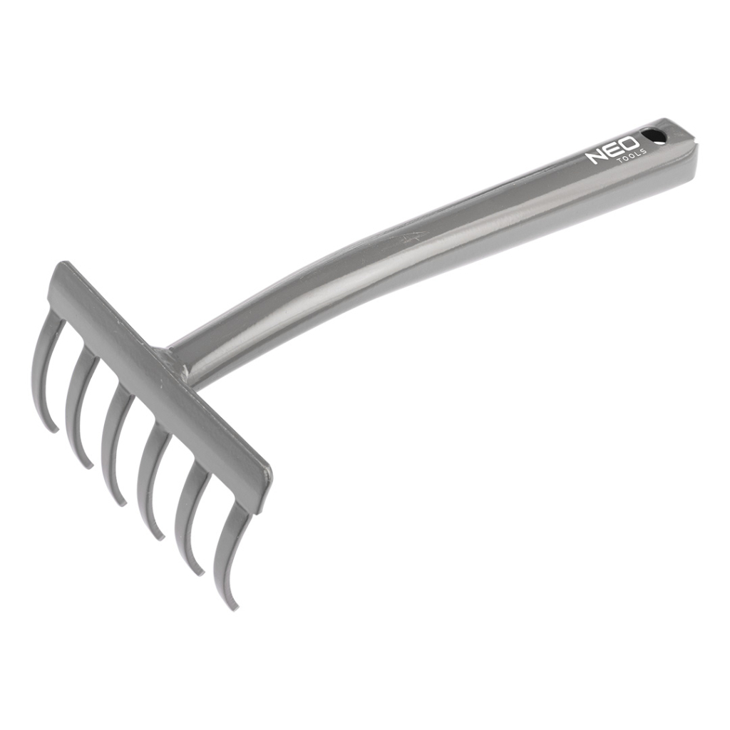 Граблі Neo Tools садові, ширина 11.2см, 6 зубців, 28.5см, сталь, 0.28кг (95-024)