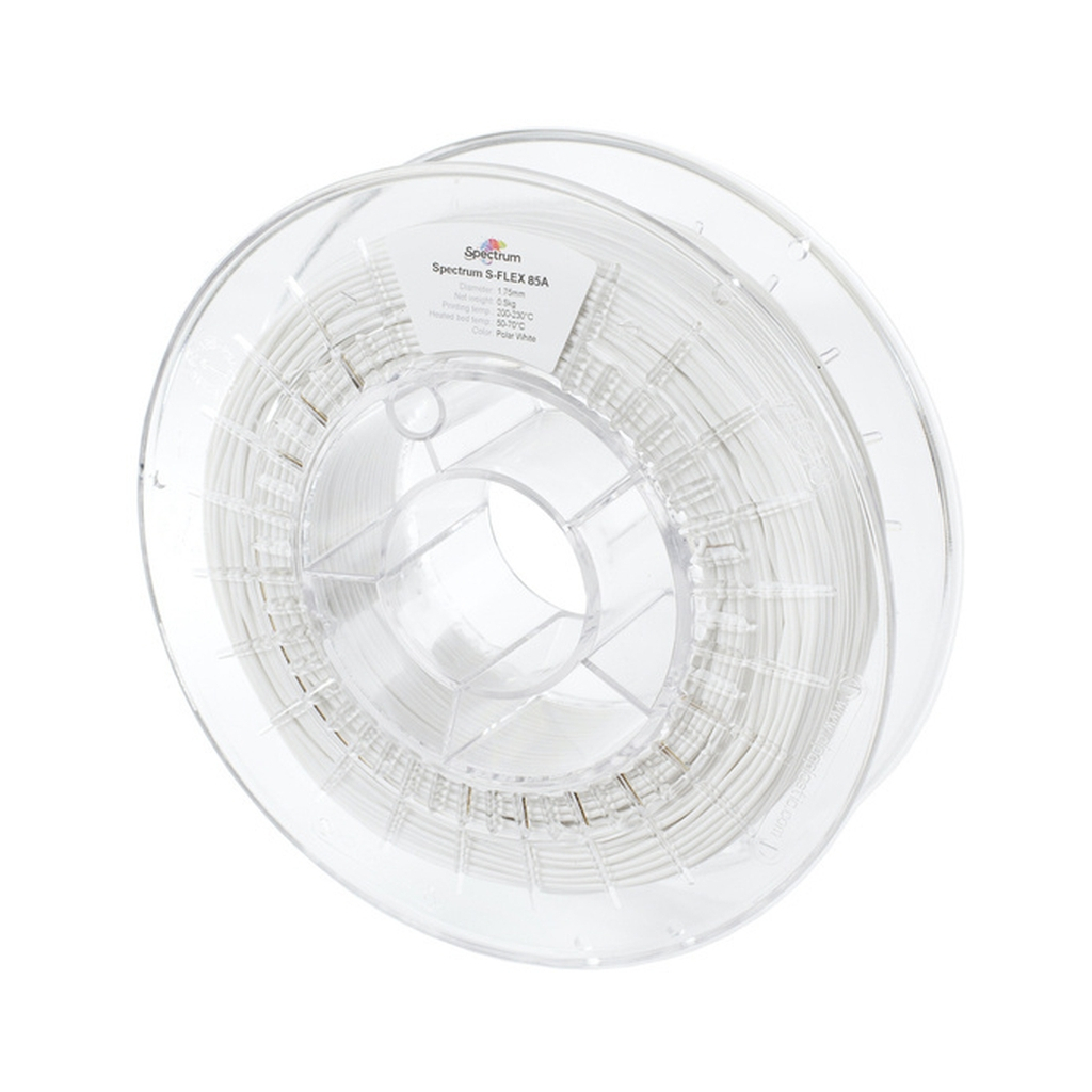 Пластик для 3D-принтера Spectrum S-Flex 85A 1.75mm 0.5kg White, Polar RAL 9003 (80578)