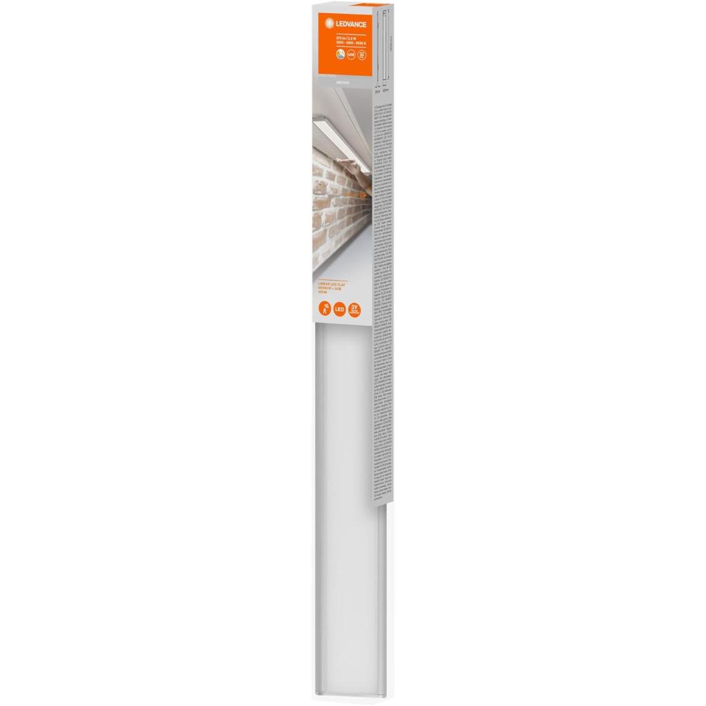 Світильник LEDVANCE LINEAR LED FLAT SENSOR 40CM 3.2W CCT (4058075762213) Світильник LEDVANCE LINEAR LED FLAT SENSOR 40CM 3.2W CCT (4058075762213)