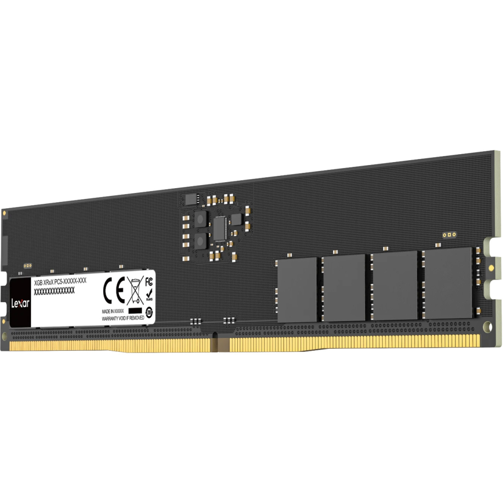 Модуль пам'яті для комп'ютера DDR5 8GB 5600 MHz Black Lexar (LD5U08G56C46ST-BGS) Модуль пам'яті для комп'ютера DDR5 8GB 5600 MHz Black Lexar (LD5U08G56C46ST-BGS)