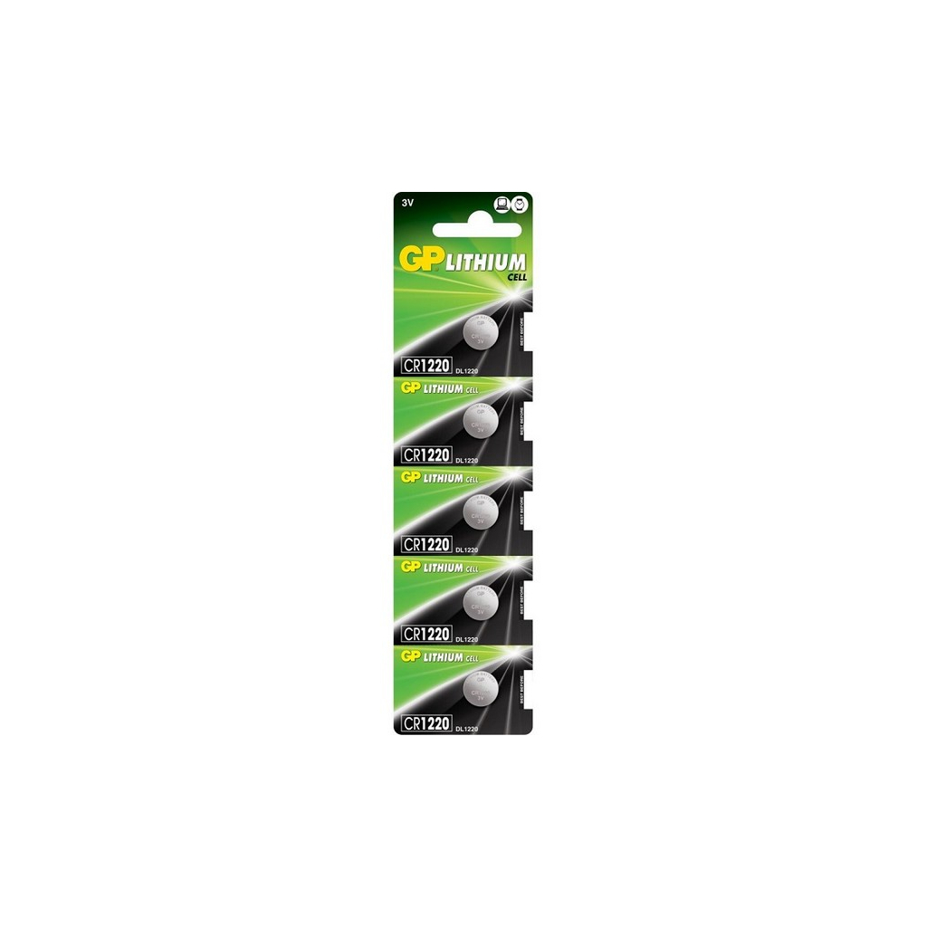 Батарейка Gp CR 1220 Lithium 3.0V * 1 (відривається) (CR1220E-2CPU5 / 4891199001345) Батарейка Gp CR 1220 Lithium 3.0V * 1 (відривається) (CR1220E-2CPU5 / 4891199001345)