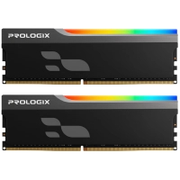 Computer memory module DDR4 16GB (2x8GB) 3600 MHz Onyx Black RGB Prologix (PRO16GB3600YBR4K)