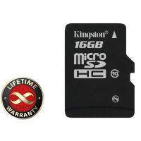 Карта пам'яті Kingston 16Gb microSDHC class 10 (SDC10/16GBSP)