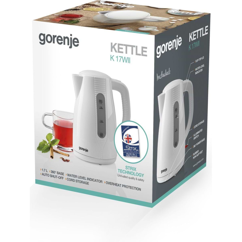Електрочайник Gorenje K17WII