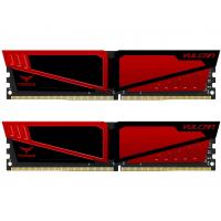 Модуль пам'яті для комп'ютера DDR4 16GB (2x8GB) 3200 MHz T-Force Vulcan Red Team (TLRED416G3200HC16CDC01)