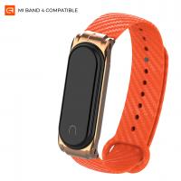Ремінець до фітнес браслета Armorstandart Carbon Silicone Series для Xiaomi Mi Band 4/3 Flame (ARM55196)