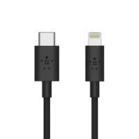 Дата кабель USB-C to Lightning 0.9m USB 3.1 black Belkin (F8J239DS03-BLK)
