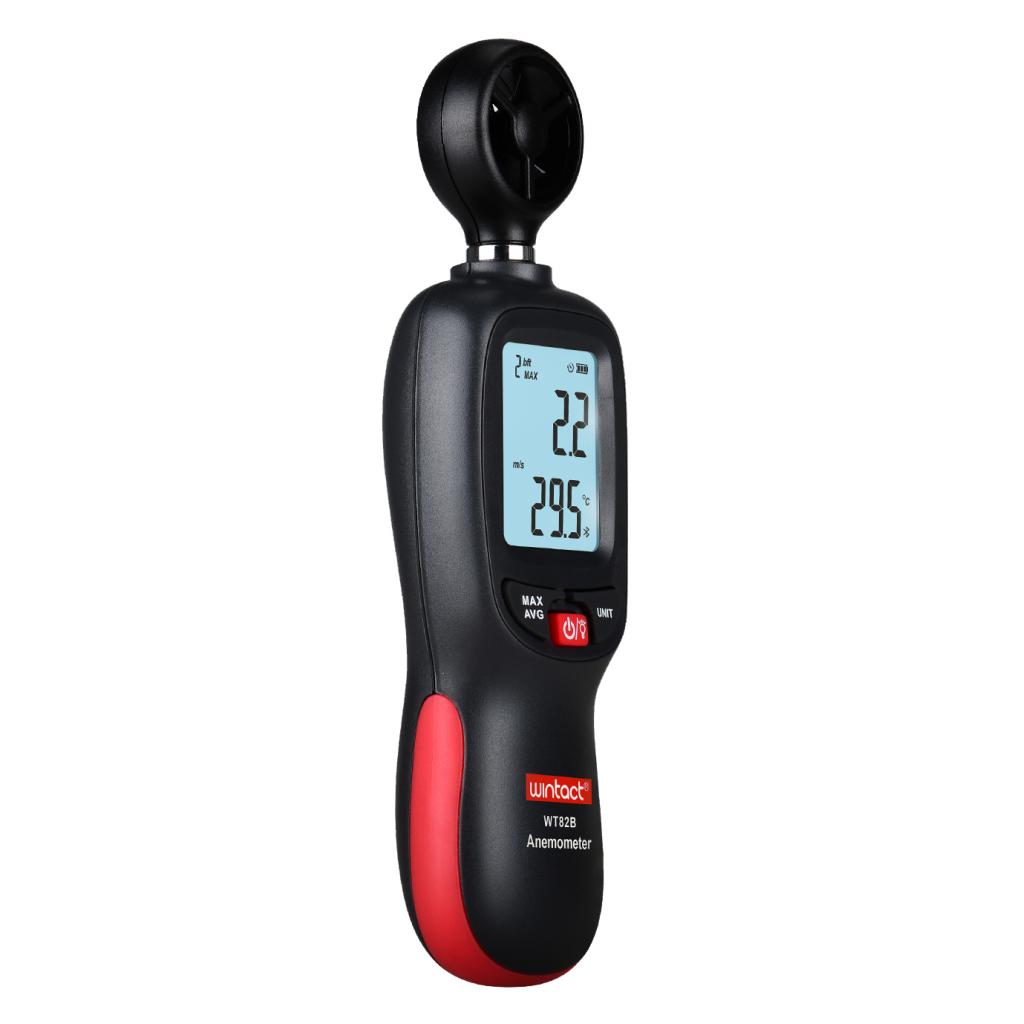 Анемометр Wintact крильчастий Bluetooth 0,3-30 м/с, -10-45°C (WT82B) Анемометр Wintact крильчастий Bluetooth 0,3-30 м/с, -10-45°C (WT82B)