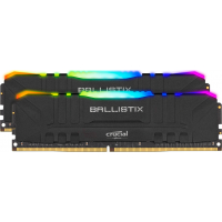 Модуль пам'яті для комп'ютера DDR4 64GB (2x32GB) 3600 MHz Ballistix Black RGB Micron (BL2K32G36C16U4BL)