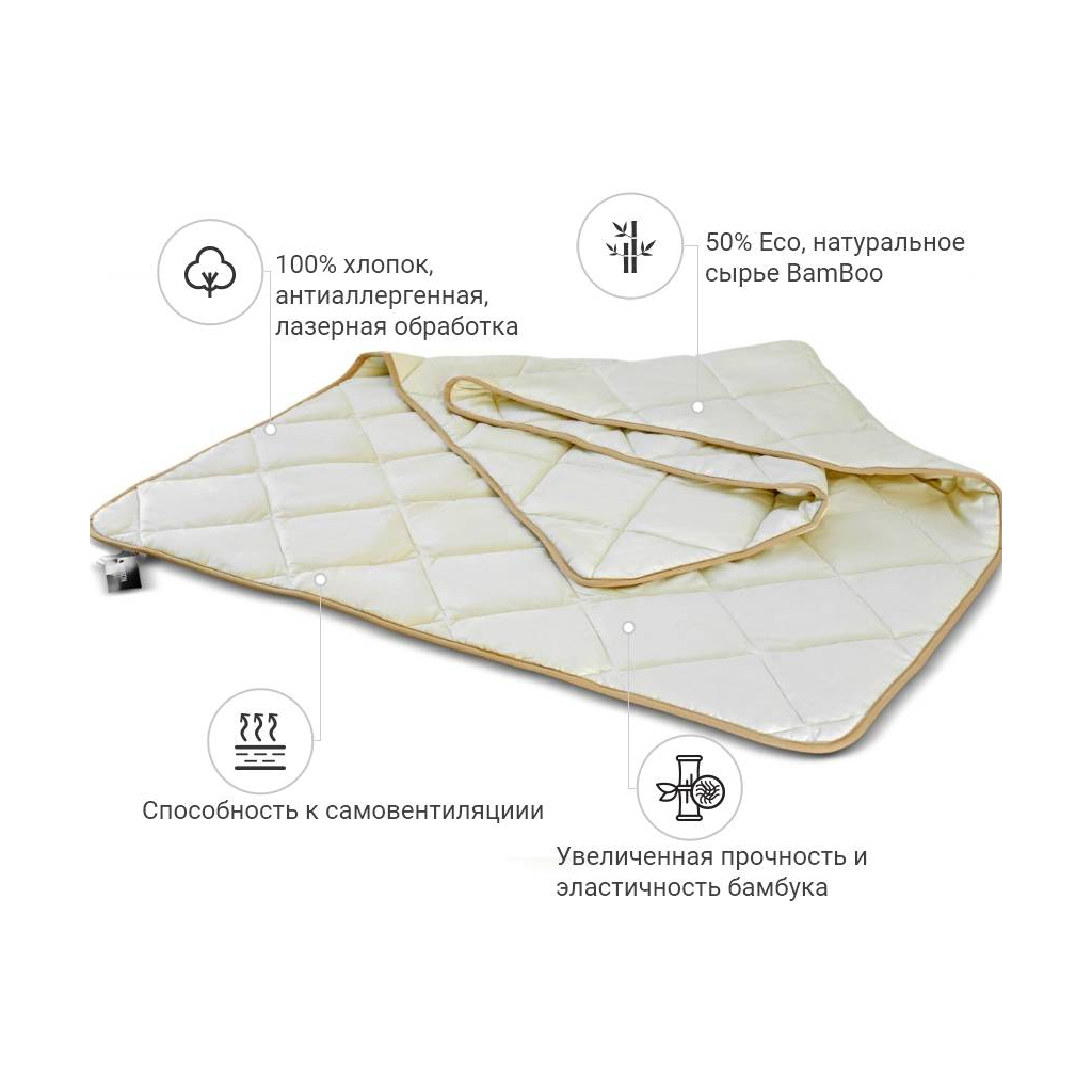 Ковдра MirSon бамбукове Carmela 0431 зима 155x215 см (2200000131829)