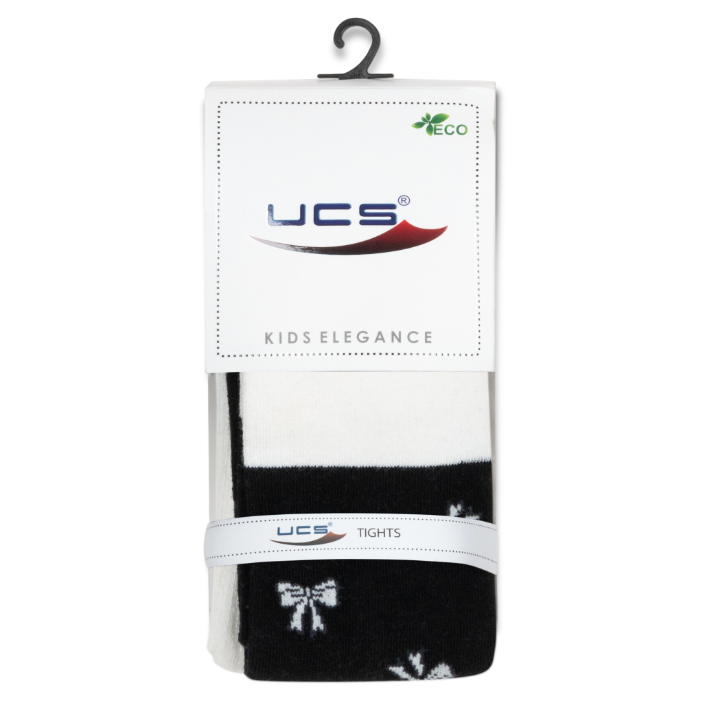 Колготки дитячі UCS Socks з бантиками (M0C0301-2290-7G-black)