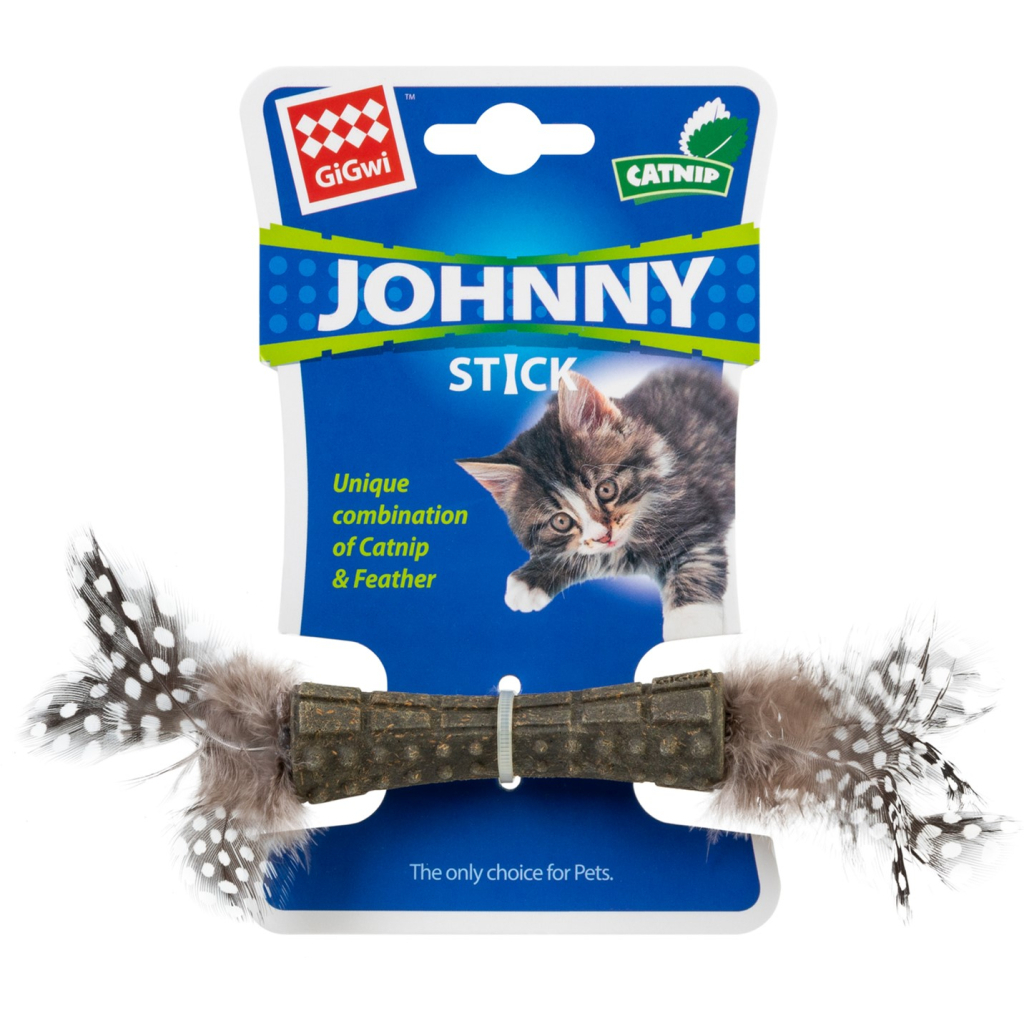 Іграшка для котів GiGwi Catnip Спресована котяча м'ята з пір'ям 8 см (75335) Іграшка для котів GiGwi Catnip Спресована котяча м'ята з пір'ям 8 см (75335)