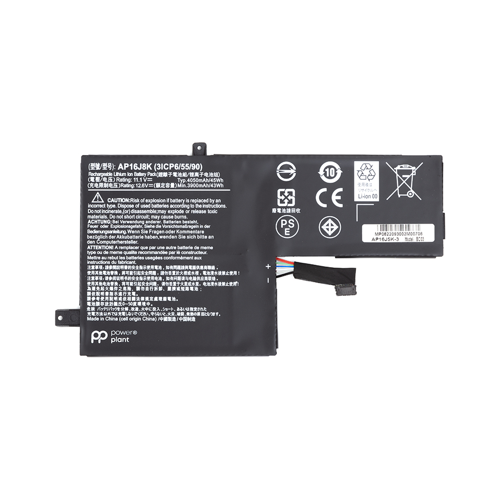 Акумулятор до ноутбука ACER Chromebook 11 C731 (AP16J5K) 11.1V 3900mAh PowerPlant (NB410644) Акумулятор до ноутбука ACER Chromebook 11 C731 (AP16J5K) 11.1V 3900mAh PowerPlant (NB410644)