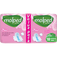 Hygienic pads Molped Ultra Normal 4 drops 18 pcs. (8690536825165)