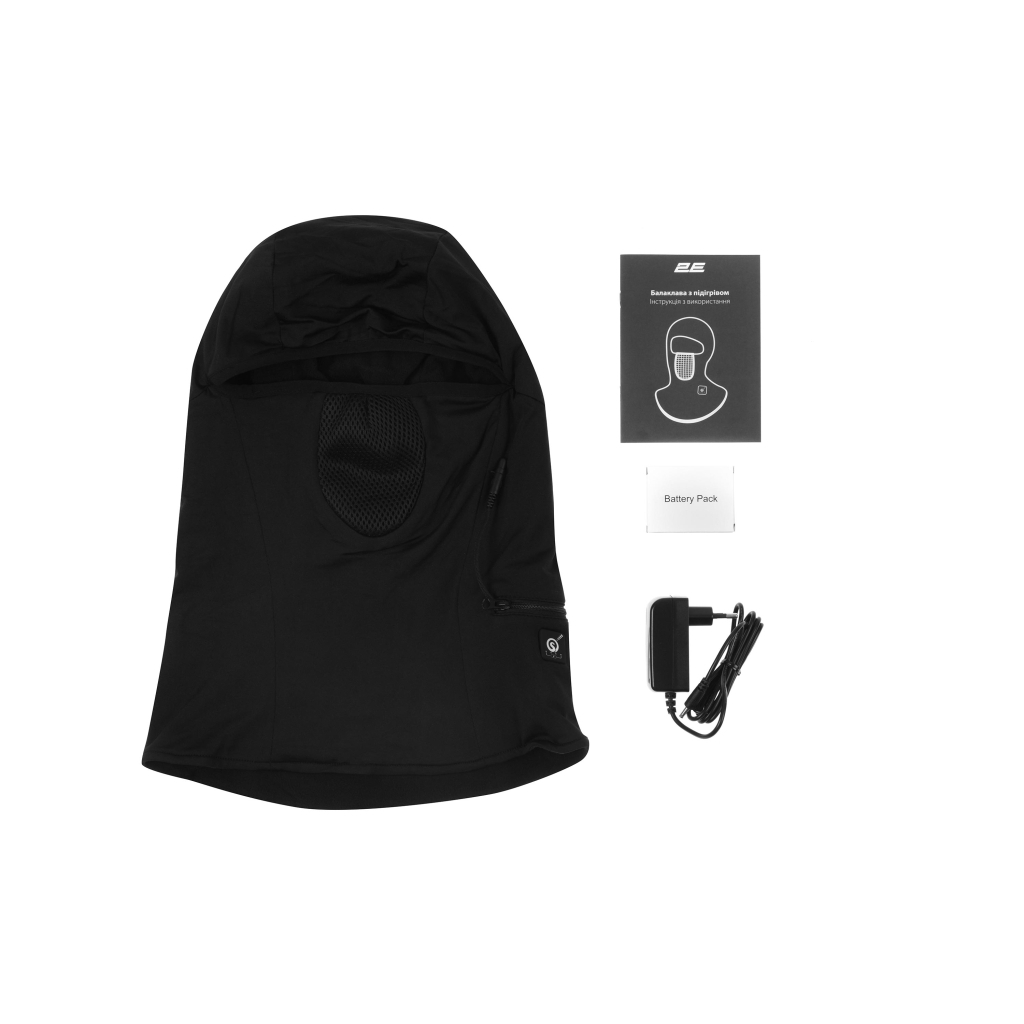 Балаклава з підігрівом 2E Shadow Black M (2E-HBSWM-BK)