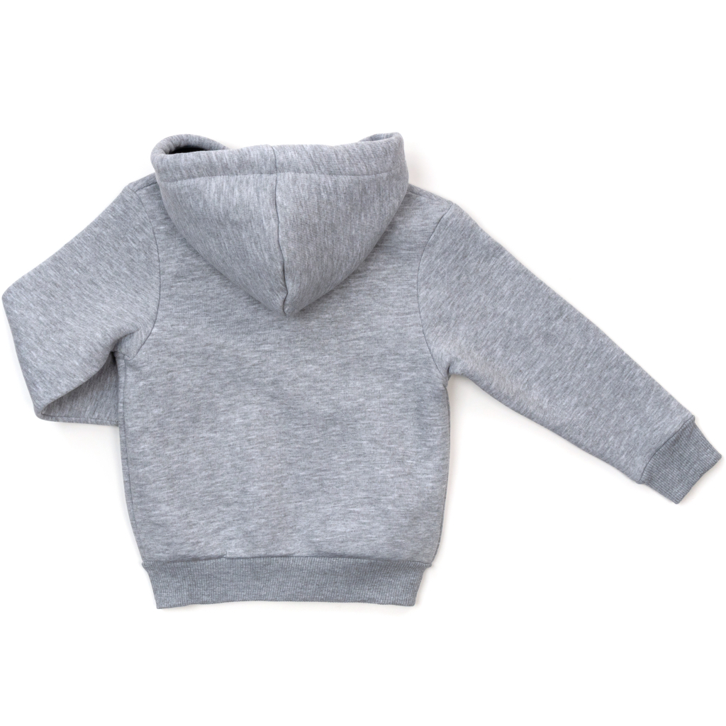 Кофта дитяча Cloise флісова на блискавці (CL0125009-116-lightgray)