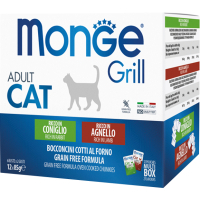 Wet food for cats Monge Cat grill mix with rabbit and lamb 1.02 kg (8009470017534)