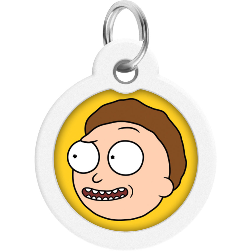 Адресник для тварин WAUDOG Smart ID з QR паспортом "Рік і Морті 2", коло 30 мм (230-0281)