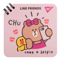 Notebook Yes Line Friends Chu 110 x 110 80 sheets (151750)