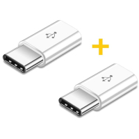 Перехідник MicroUSB to Type-C AC-014 2 pcs XoKo (XK-AC014-WHT2)