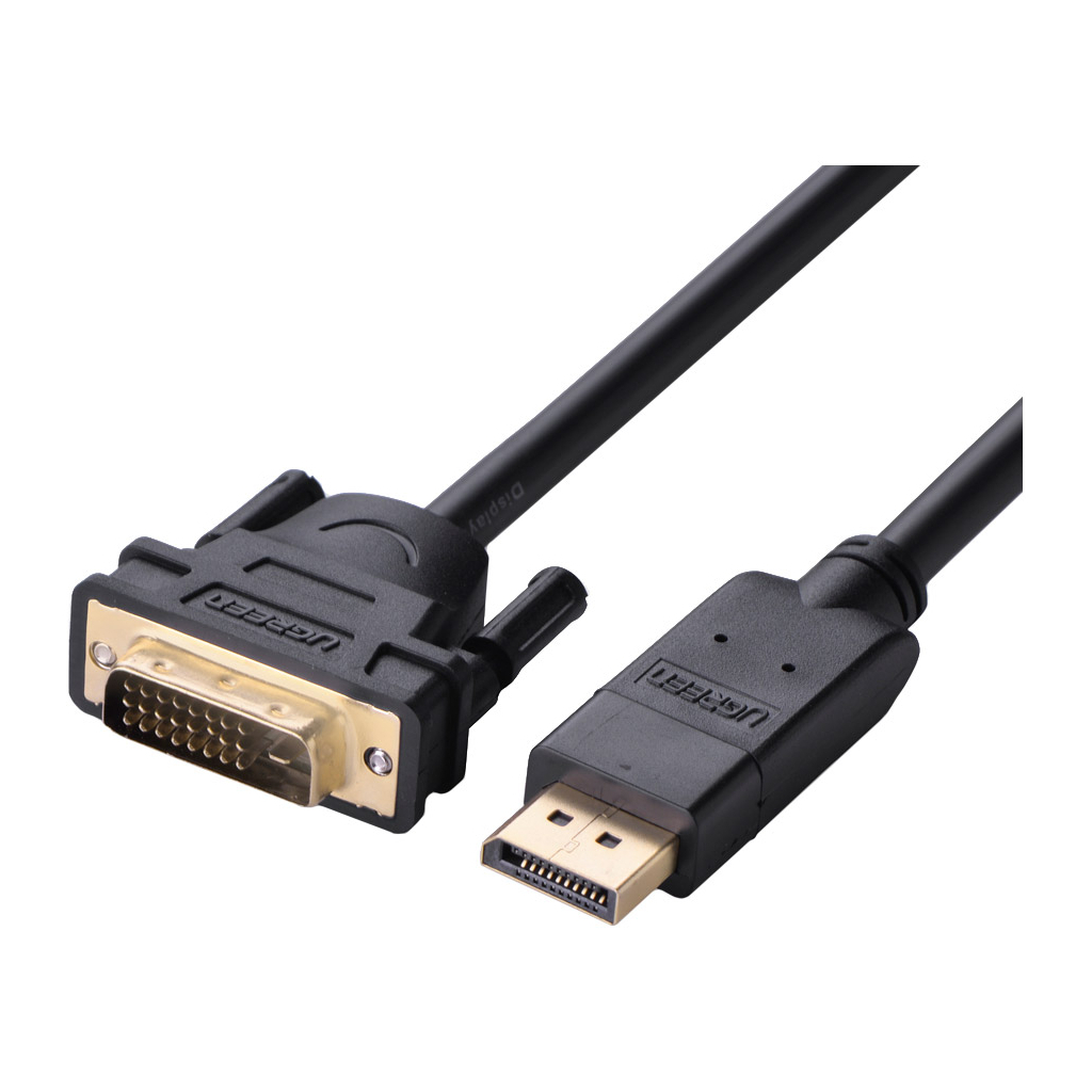 Кабель мультимедійний DisplayPort M to DVI M 2.0m V1.2 Ugreen (10221)