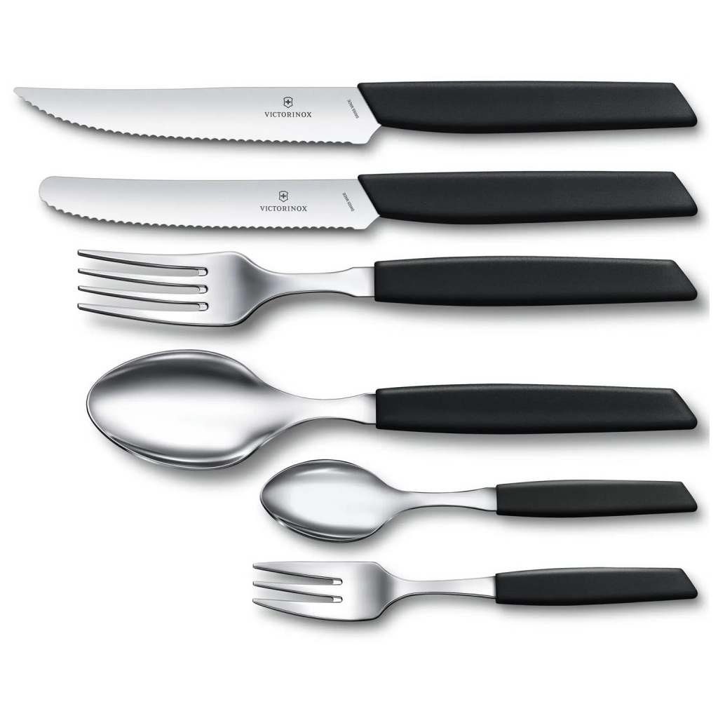 Кухонний ніж Victorinox Swiss Modern TomatoSausage 11см Black (6.9003.11W)