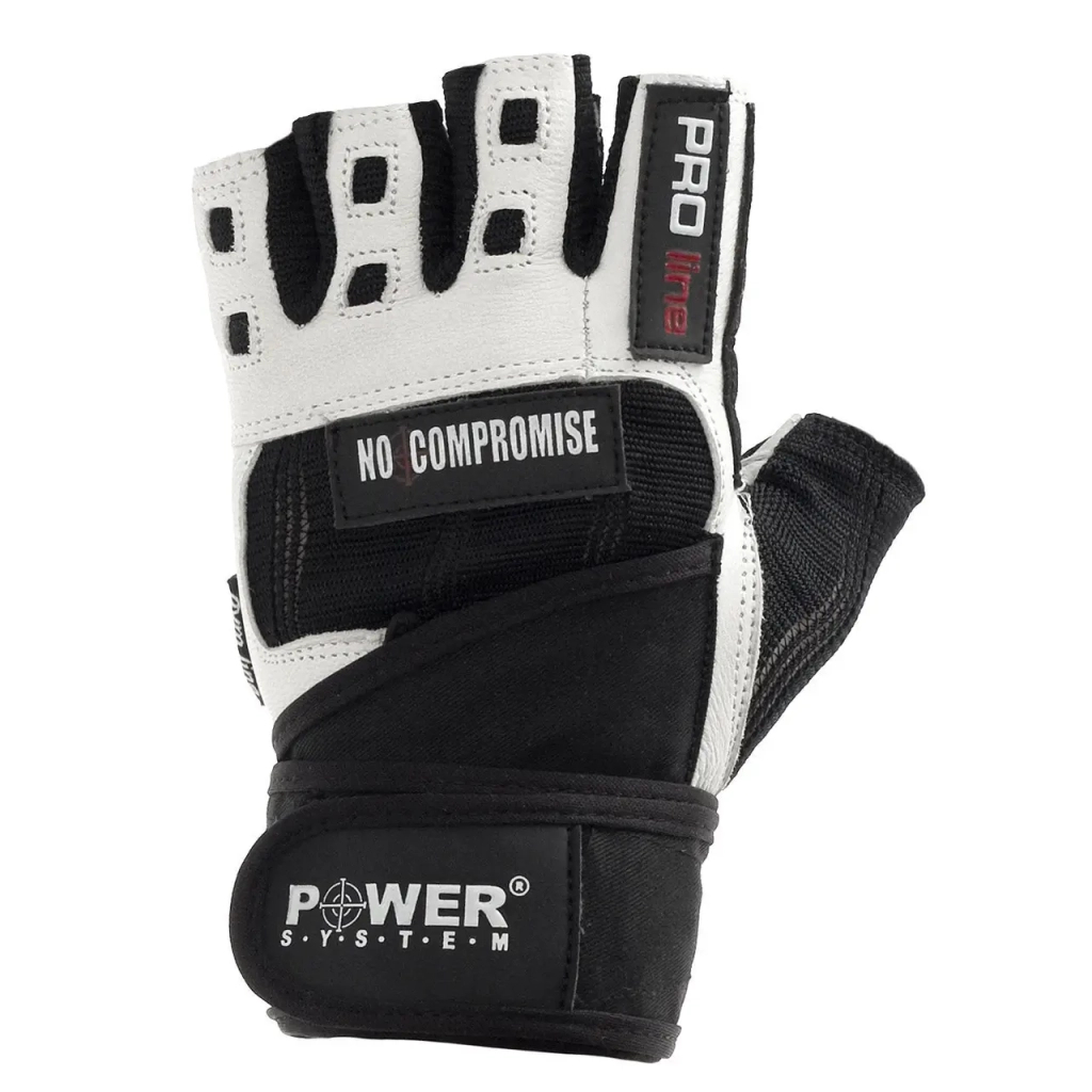 Рукавички для фітнесу Power System No Compromise PS-2700 Black/White M (PS-2700_M_Black-White)