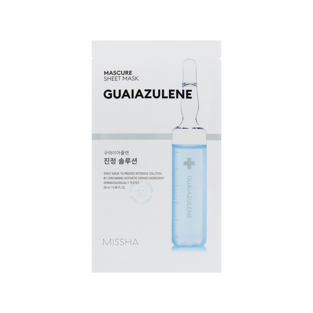 Маска для обличчя Missha Guaiazulene Заспокоювальна 28 мл (8809581456617)