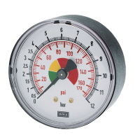 Airkraft Pressure Gauge for Tire Inflator Gun STG-29 (Rear Thread) (MAN-STG-29G)
