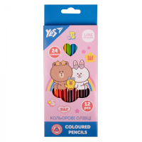 Colored pencils Yes Line Friends double-sided 12 pcs. 24 col. (290713)