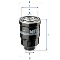 Fuel filter UFI 24.375.00