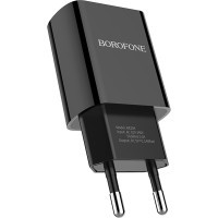 Зарядний пристрій BOROFONE BA20A Sharp charger Black (BA20AB)