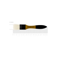 Brush for painting Rosa Fleece bristles, AMBER 2306, No. 30 (4823098533535)