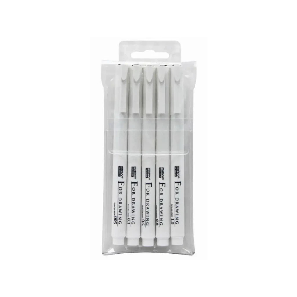 Лайнер Marvy Набір мультилайнерів Чорний, 5 шт (752481469547)