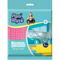 Серветки для прибирання Pani Blysk Вологопоглинаючі 3 шт. (4823071661118)