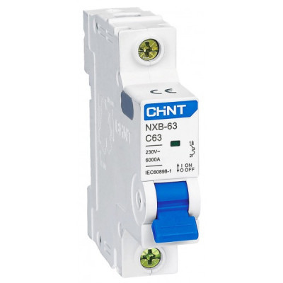 Автоматичний вимикач CHINT NXB-63-1P-C1