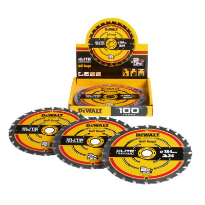 Круг відрізний DeWALT ELITE EXTREME, 184х16х24, кут заточування 18 гр. (DT10401)